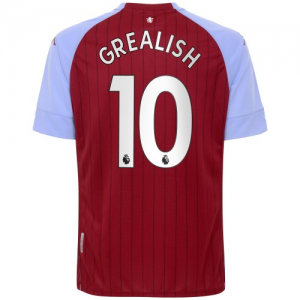 Jalkapallo pelipaidat Aston Villa Jack Grealish 10 Koti 2020 21 – Lyhythihainen