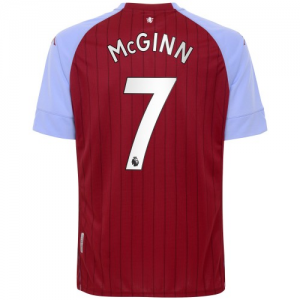 Jalkapallo pelipaidat Aston Villa John McGinn 7 Koti 2020 21 – Lyhythihainen