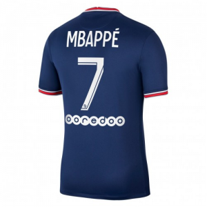 Jalkapallo pelipaidat Paris Saint Germain PSG Kylian Mbappe 7 Koti 2021-22 – Lyhythihainen