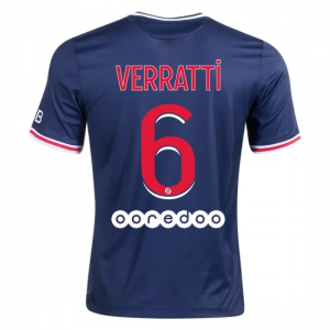 Jalkapallo pelipaidat Paris Saint Germain PSG Marco Verratti 6 Koti 2020 21 – Lyhythihainen