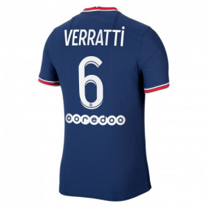 Jalkapallo pelipaidat Paris Saint Germain PSG Marco Verratti 6 Koti 2021-22 – Lyhythihainen