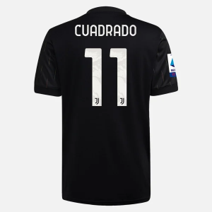 Jalkapallo Pelipaidat Juventus Juan Cuadrado 11 Vieras  2021/22 – Lyhythihainen