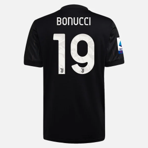 Jalkapallo Pelipaidat Juventus Leonardo Bonucci 19 Vieras  2021/22 – Lyhythihainen