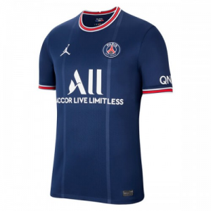 Jalkapallo Pelipaidat Paris Saint Germain PSG Jordan Brand Koti 2021/22 – Lyhythihainen